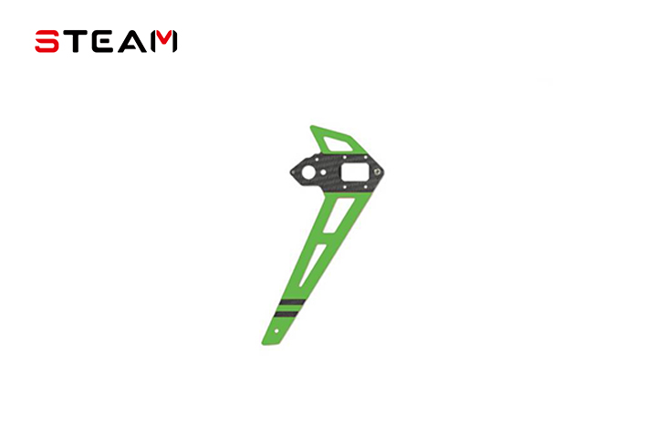 Steam 550/600 Carbon Fiber Tail Vertical Wing/Green MK6069C