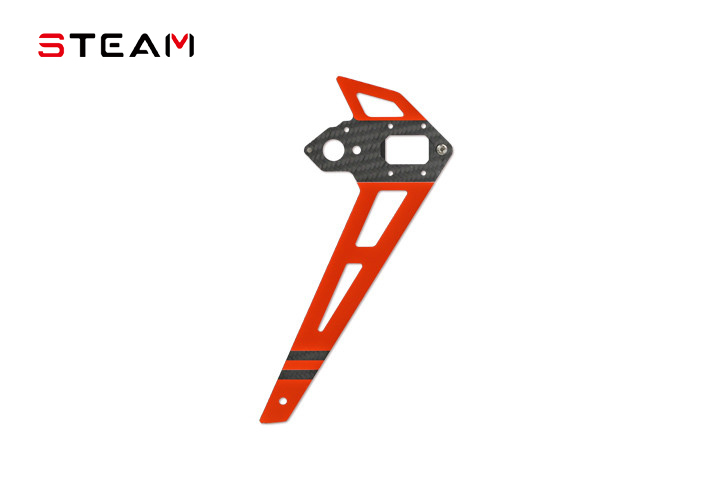 Steam 550/600 Carbon Fiber Tail Vertical Wing/Red MK6069B