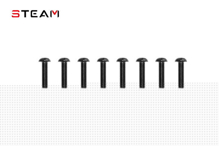 M3×12mm Button Head Hexagonal Screw 8pcs MK7031