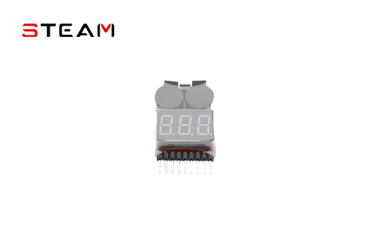 Steam 1-8S二合一电量显示器/低压报警器 HOT00002