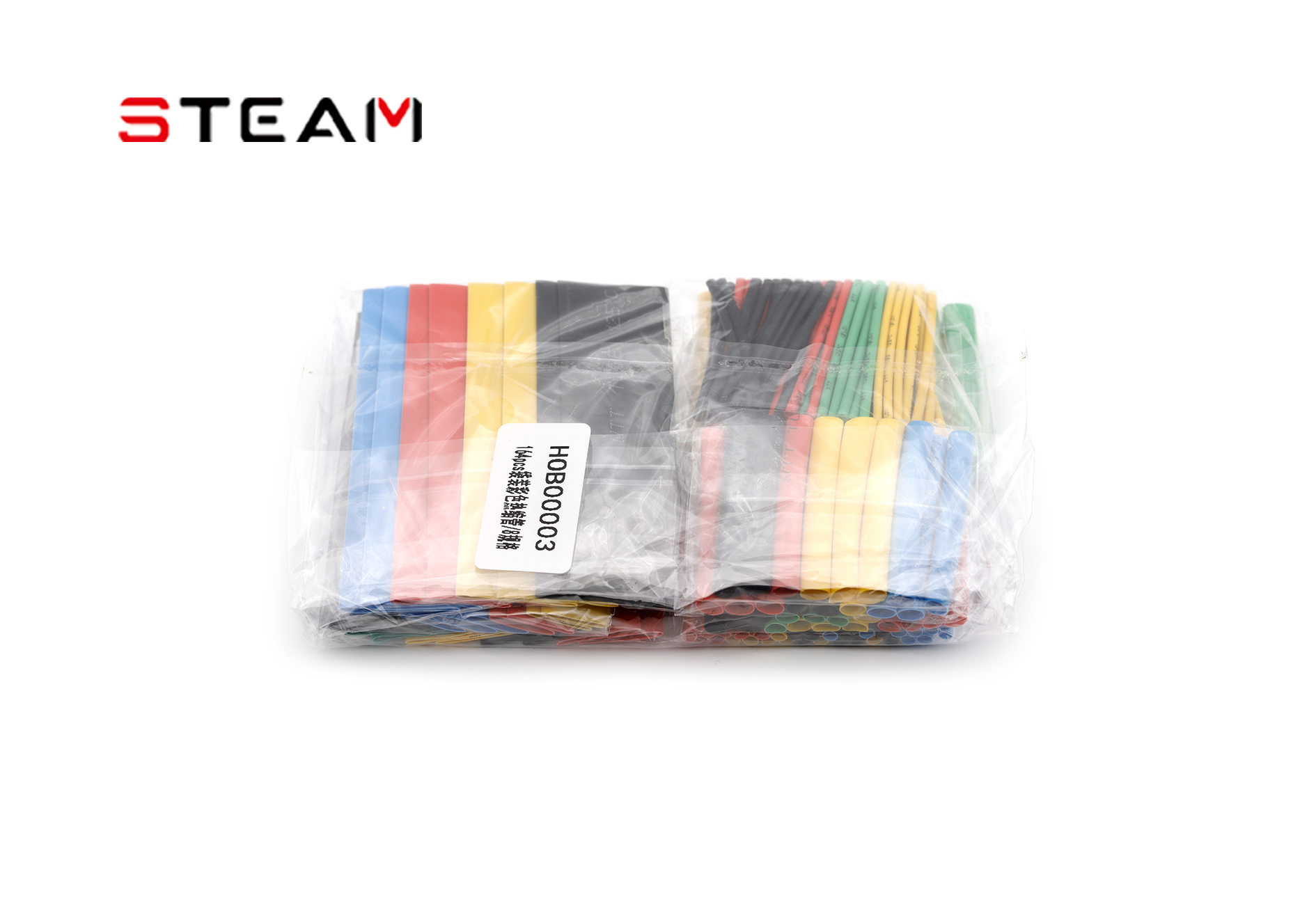 Steam 164pcs Bagged Color Heat-shrinkable Tubes /8 Specifications HOB00003