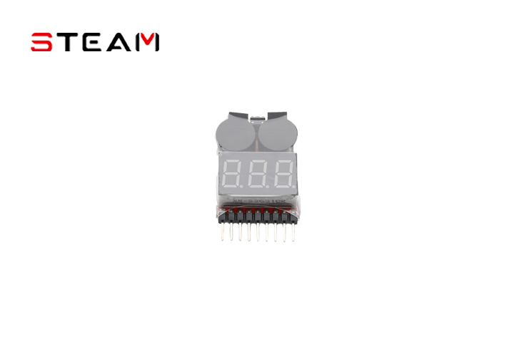 Steam 1-8S 2-in-1 Power Display/Low Voltage Alarm HOT00002