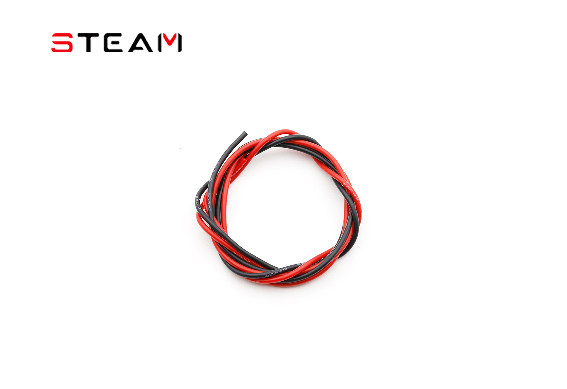 Steam 22AWG红黑特软硅胶线 E12020D