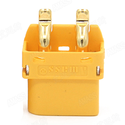 Amass XT60PT纯铜镀金 3.5mm香蕉插头卧式板式/母头