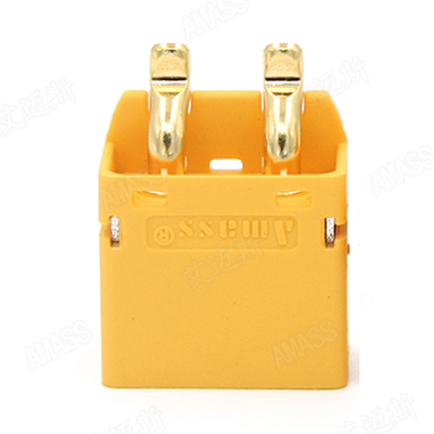 Amass XT60PT纯铜镀金 3.5mm香蕉插头卧式板式/公头