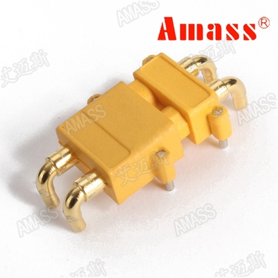 Amass XT30PW PCB板专用2芯卧式连接器插头/一对装