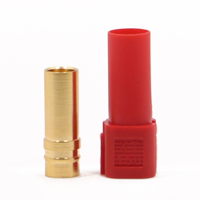 Amass XT150加长6mm镀金香蕉插头/母头/红