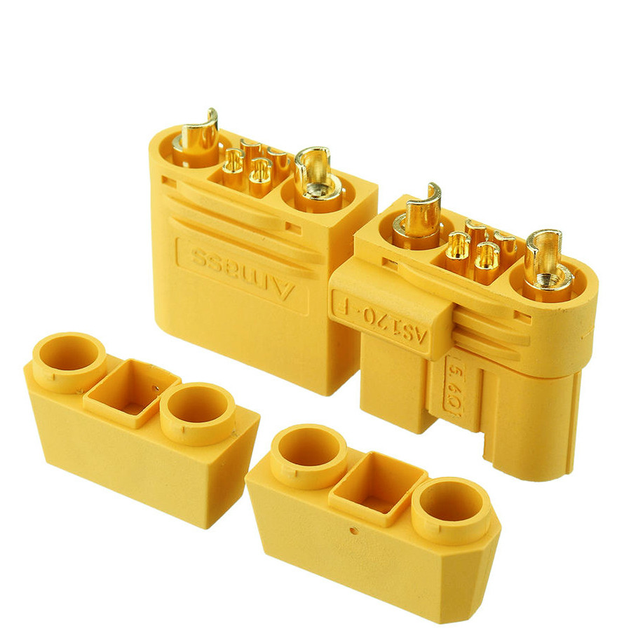 Amass AS120 （2+4）防打火插头/一对装