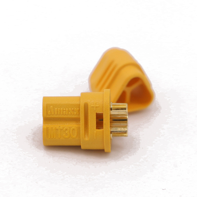 Amass MT30三孔连接器镀金插头/母头