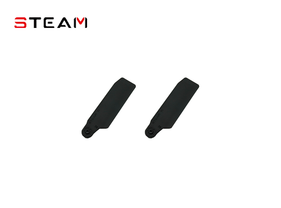 新款碳塑黑色尾桨/74MM/M2.5/3MM/1对装 TS74-M2.5-3MM