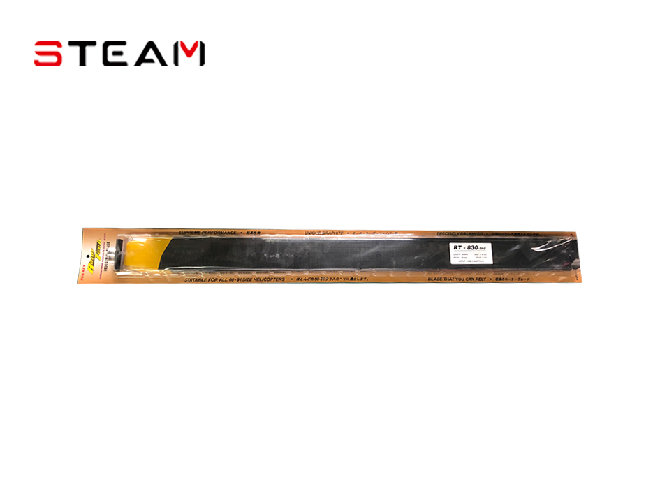 FK830MM碳纤主旋翼/黑黄/900用 RT-830MM
