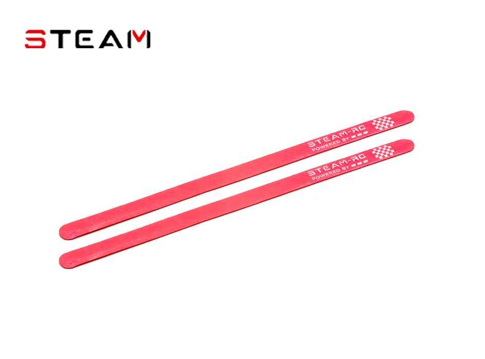 BATTERY STRAPS/RED/400*20MM/2 PACKS